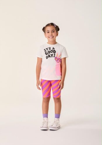 Conjunto It´s a Good Day - Laranja e Roxo Bimbi