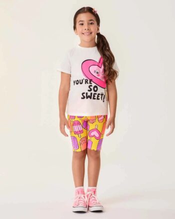 Conjunto Blusa You´re So Sweet-Estampada Bimbi