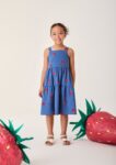 VESTIDOS AZUL COM MORANGOS