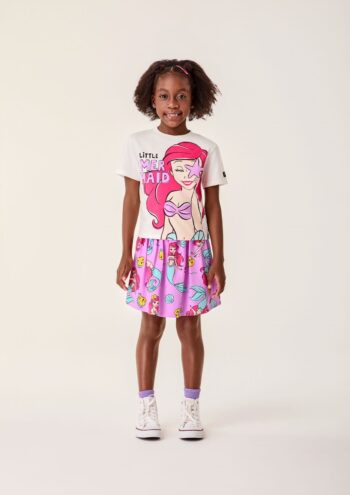 Conjunto short saia Pequena sereia