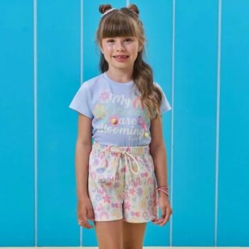 Conjunto de Blusa  e Shorts em Air Tech