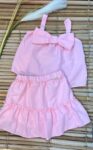 CONJUNTO ROSA EM CREPE