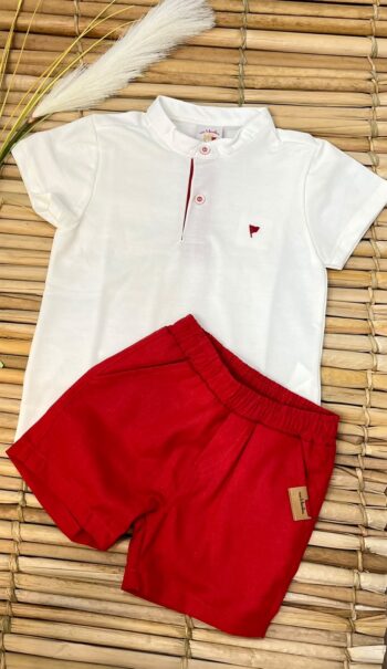 Conjunto Infantil Polo e Bermuda Nini & Bambini